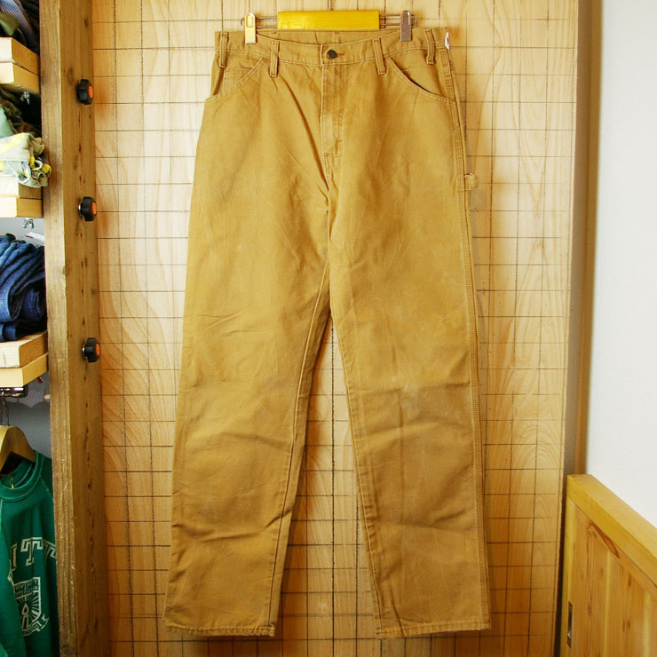 【Dickies】古着ダック地ペインターワークパンツW34L34