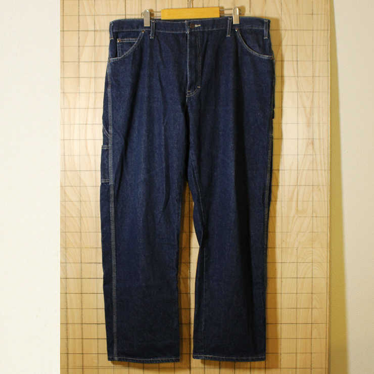 Dickies/古着ビッグサイズデニムペインターパンツ/サイズW40L32/pa-pe-51