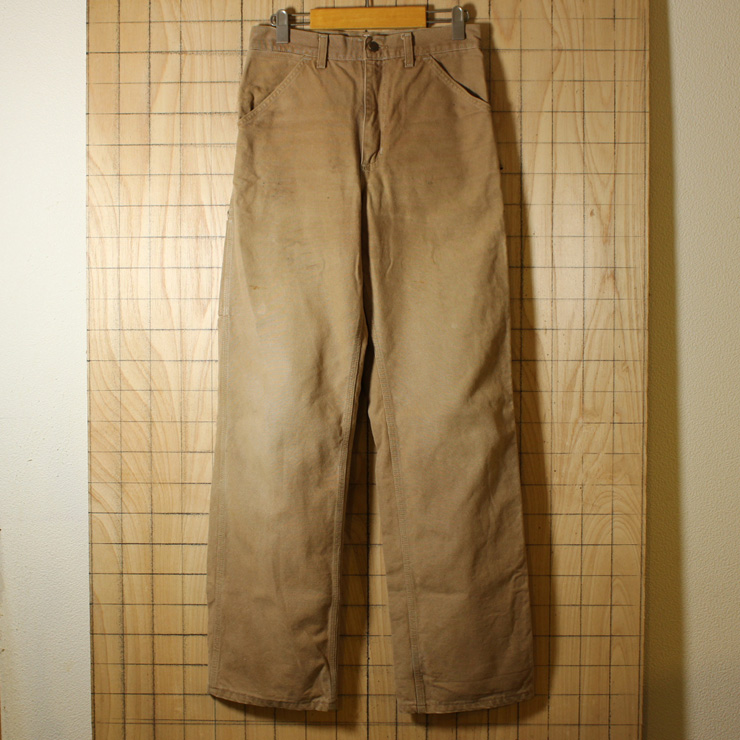 carhartt/USA製古着ブラウンダック地ペインターパンツ/W29L34