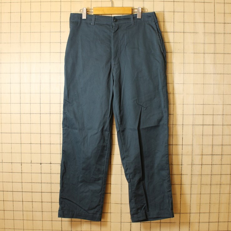 古着 ワークパンツ グリーン W33 UNIVERSAL OVERALL “Stone Cutter”