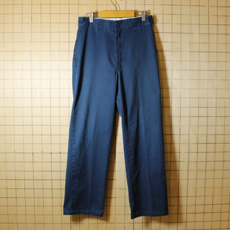 ディッキーズ Dickies USA製 古着 ワークパンツ TALON ネイビー w32l34 pan-230