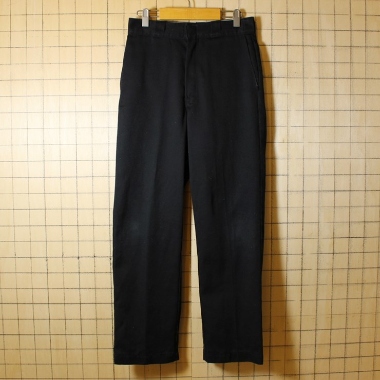 ディッキーズ Dickies USA製 古着 ワークパンツ 874 TALON ブラック w30l34 pan-231