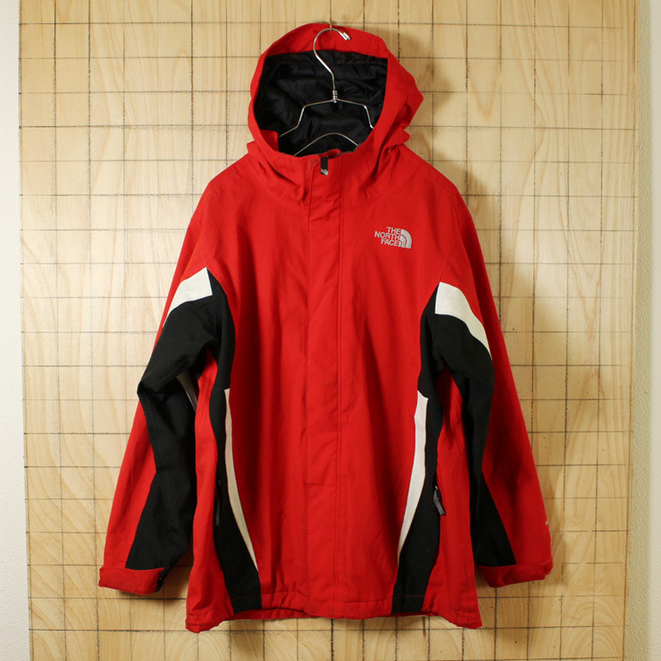 THE NORTH FACE/古着/レッド×ブラック/HYVENTナイロンジャケット・マウンテンパーカー/BOYS L