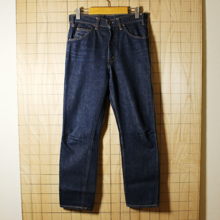 Levi's606 BigE/60sUSA製ビンテージ古着/ブルー/テーパードデニムパンツ・ジーンズ/実寸W30インチ