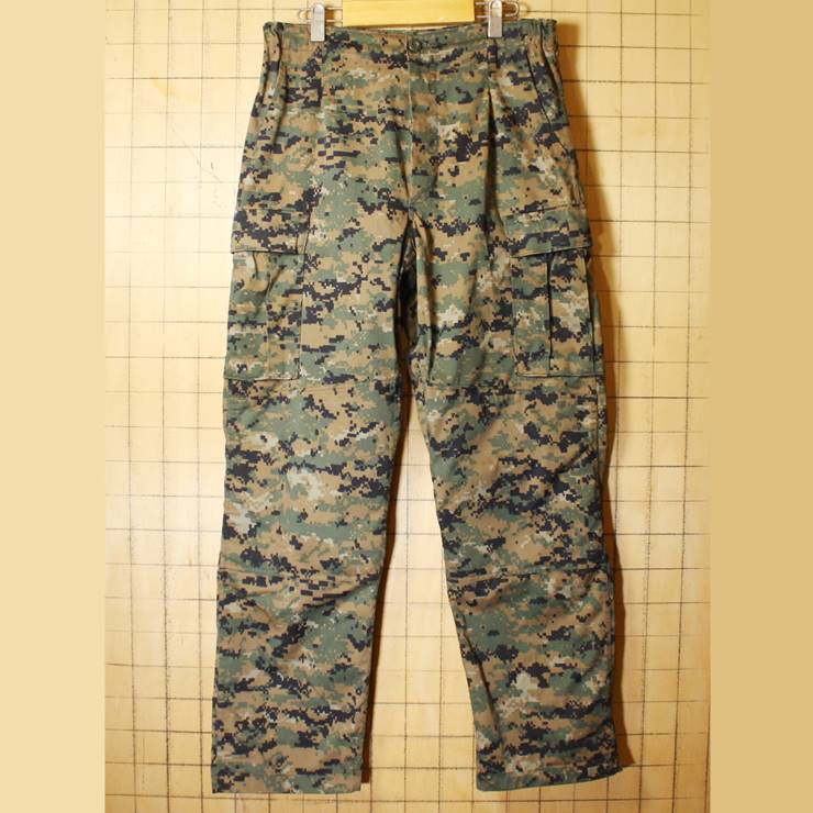 90s U.S.ARMY ミリタリー カーゴパンツ W33 デジタルカモ 米軍実品 迷彩 古着