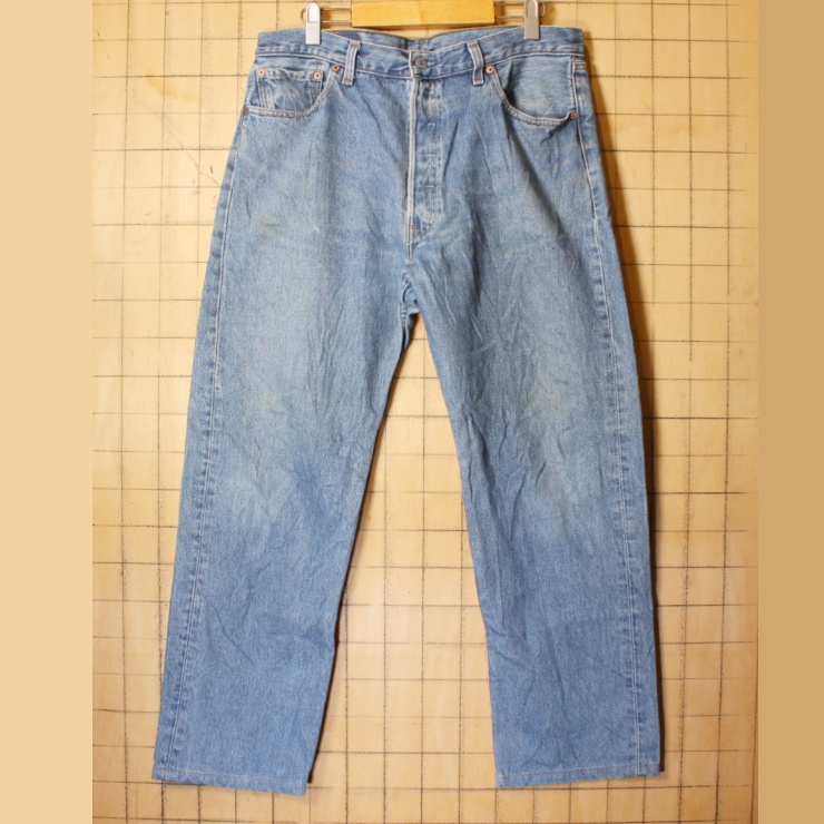 90s USA製 Levis リーバイス 501 ブルー ジーンズ デニム パンツ W36 アメリカ古着