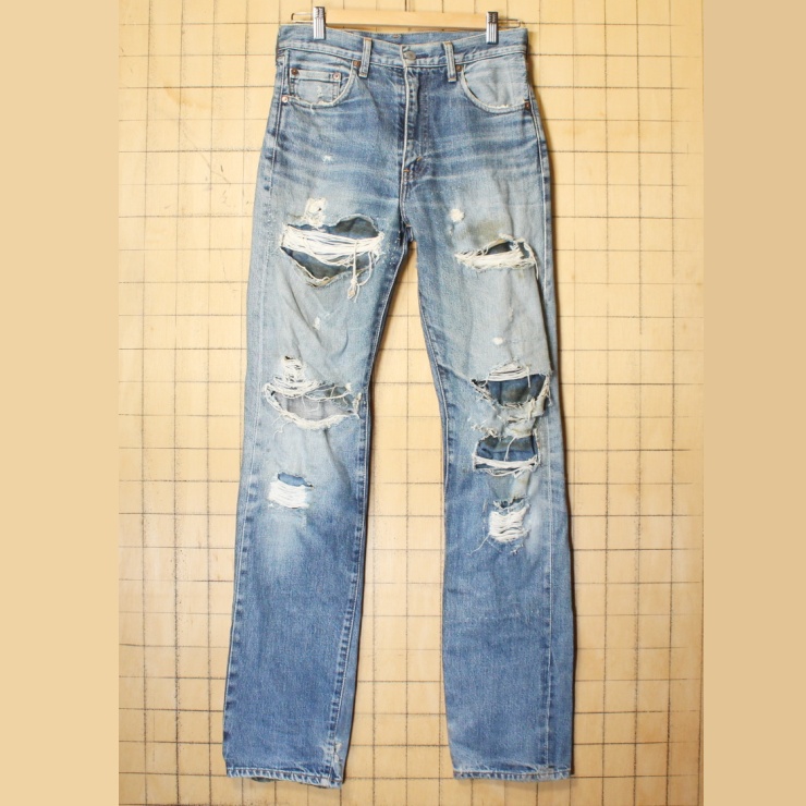 90s Levis for over 140 years リーバイス ブルー ジーンズ デニム ダメージ パンツ W30相当 古着 / 古着屋