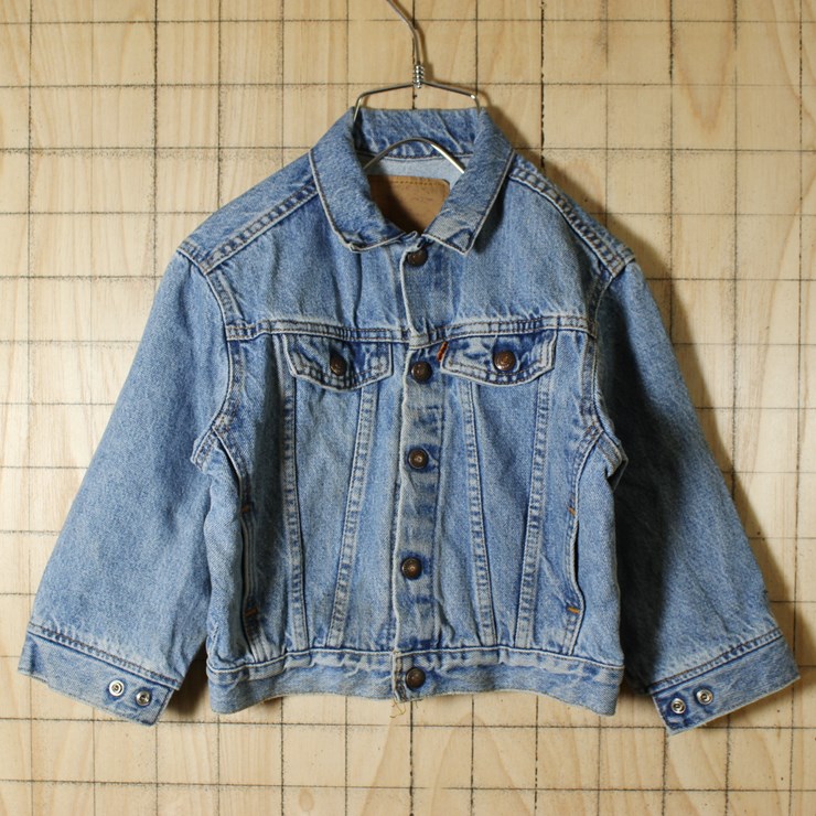 Little Levi's/USA製古着/ブルー/デニムジャケット/120cm相当