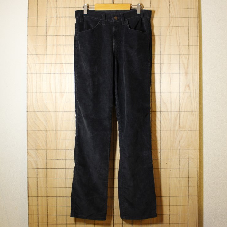 Levi's/USA製古着/ブラック/コーデュロイパンツ/w33l32/pan-94