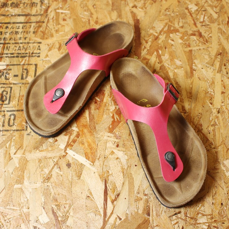 BIRKENSTOCK ビルケンシュトック GIZEH ギゼ ドイツ製 古着 ピンク メンズ サンダル 26.5cm