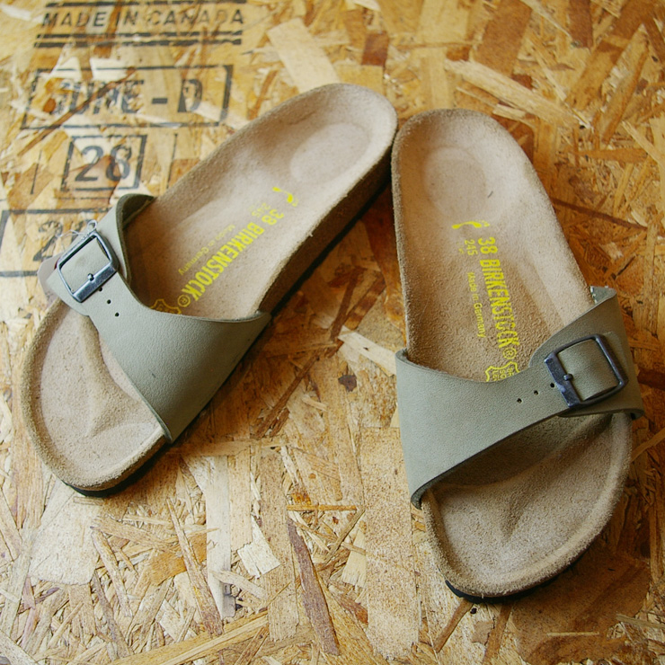 【BIRKENSTOCK】MADRID(マドリッド)ベージュビルケンレディースサンダルsize24.5cm