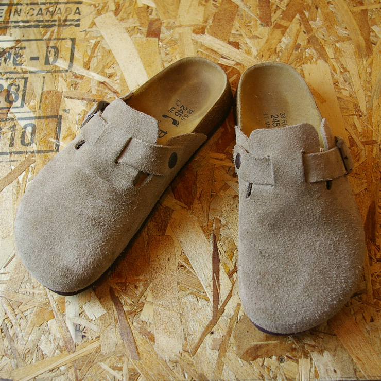 【BIRKENSTOCK Betula】ROCK(ロック)ベージュスウェードレザービルケンサンダルsize24.5cm