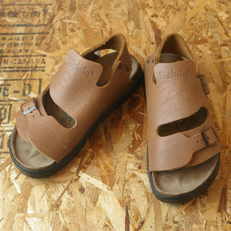 【BIRKENSTOCK Betula】ライトブラウン(茶)レザーベチュラサンダルsize24.5cm(38)