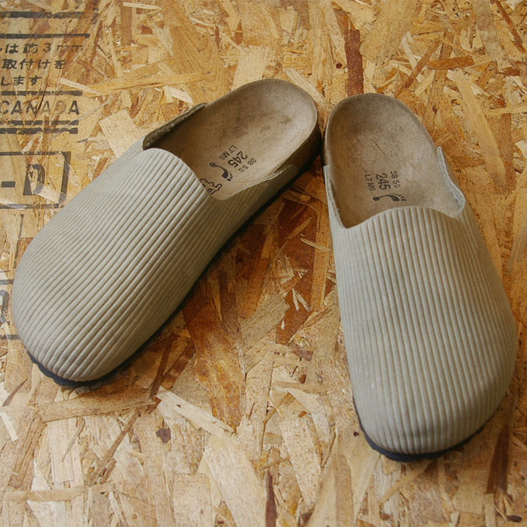 【BIRKENSTOCK Birki's】ベージュAMSTERDAMアムステルダムタイプレディースサンダルsize24.5cm(38)