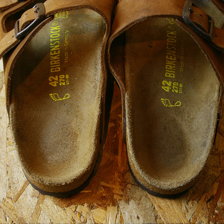 【BIRKENSTOCK】ARIZONA(アリゾナ)ブラウンスウェードレザービルケンメンズサンダルsize27.0cm / 古着屋ataco