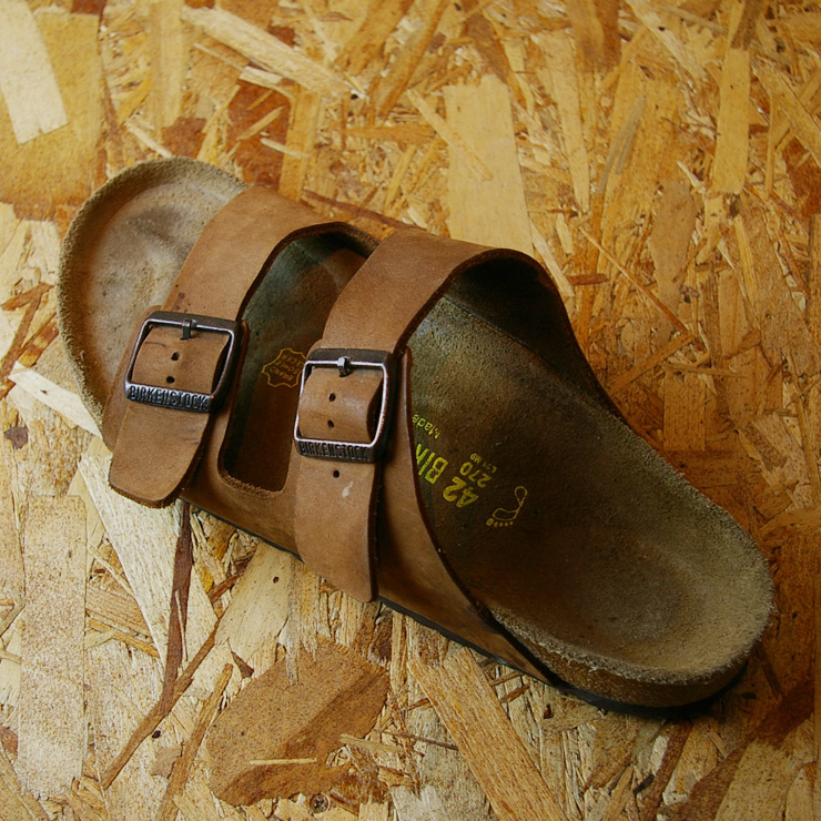 【BIRKENSTOCK】ARIZONA(アリゾナ)ブラウンスウェードレザービルケンメンズサンダルsize27.0cm / 古着屋ataco