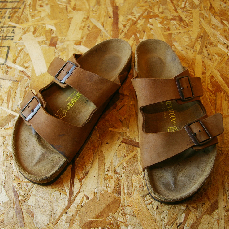 【BIRKENSTOCK】ARIZONA(アリゾナ)ブラウンスウェードレザービルケンメンズサンダルsize27.0cm