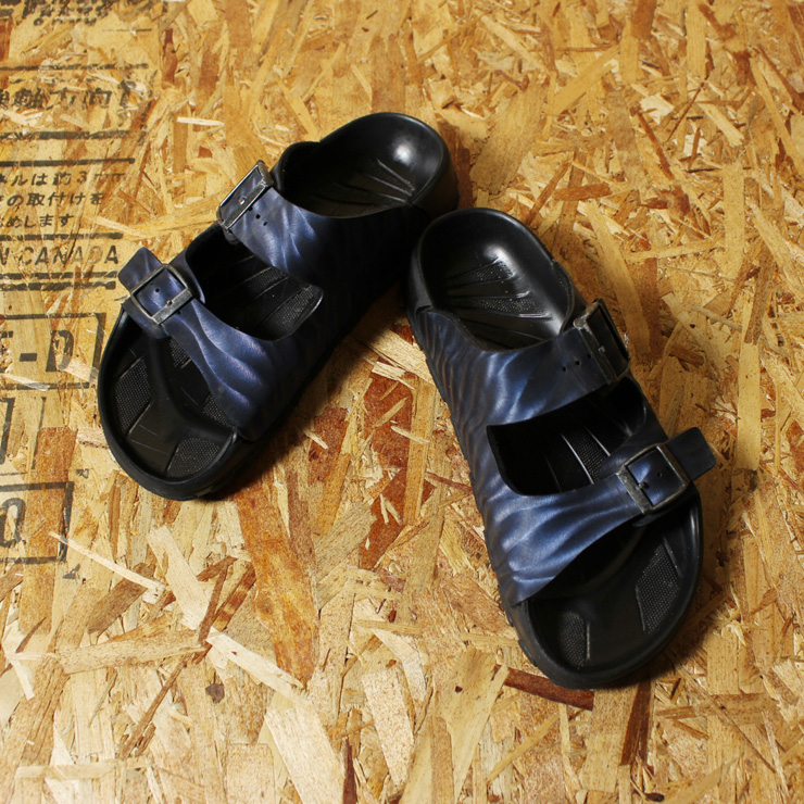 BIRKENSTOCK・Birki'sビルキー/古着/ネイビーHaitiサンダル・スリッパ/24.0-25.0cm/