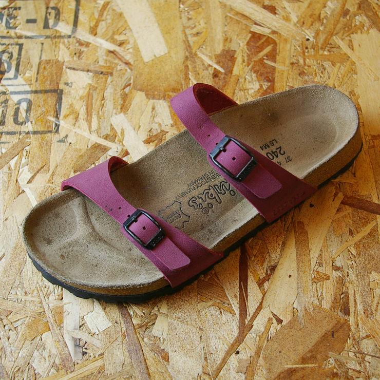 【BIRKENSTOCK Birki's】パープルスウェードレザースコーピオスタイプビルケンレディースサンダルsize24.0cm / 古着屋