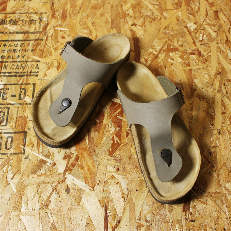 BIRKENSTOCK・ビルケンシュトック/古着/グレー/GIZEHサンダル・スリッパ/39/25.0cm/