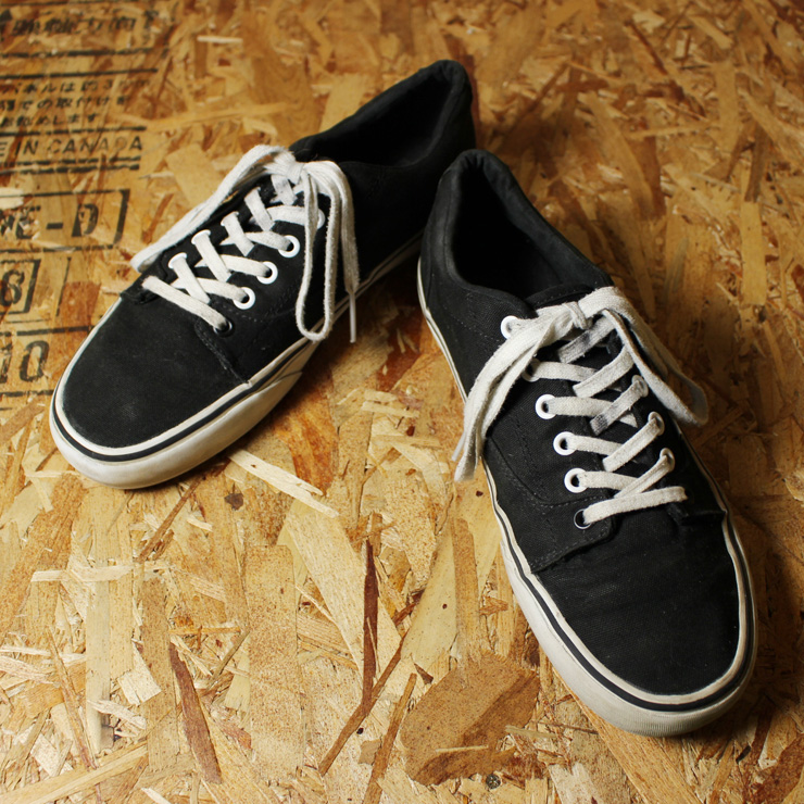 Vans Kress バンズ 古着 ブラック 黒 キャンバス スニーカー メンズ US9 27cm