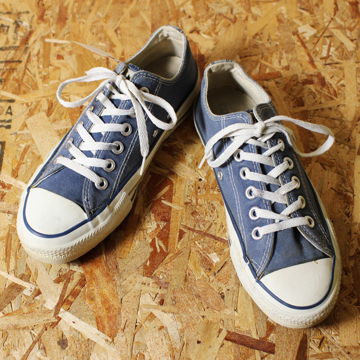 【CONVERSE】USA製ビンテージ90sALL STARオールスターネイビー(紺)ローカットスニーカー|US6|24.5cm相当|sh-sn-74