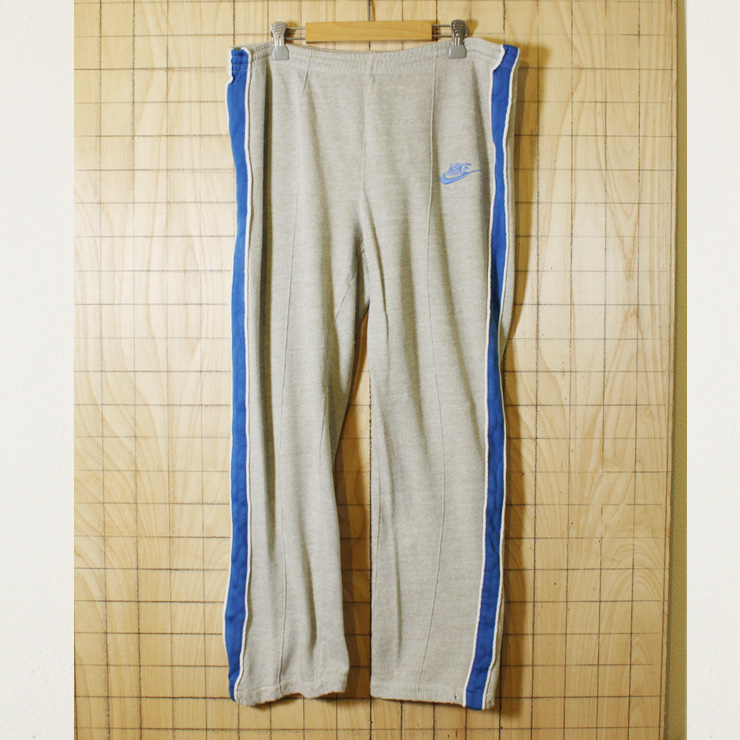 70s-80s NIKE ナイキ 霜降り杢グレー スウェットパンツ メンズM 古着