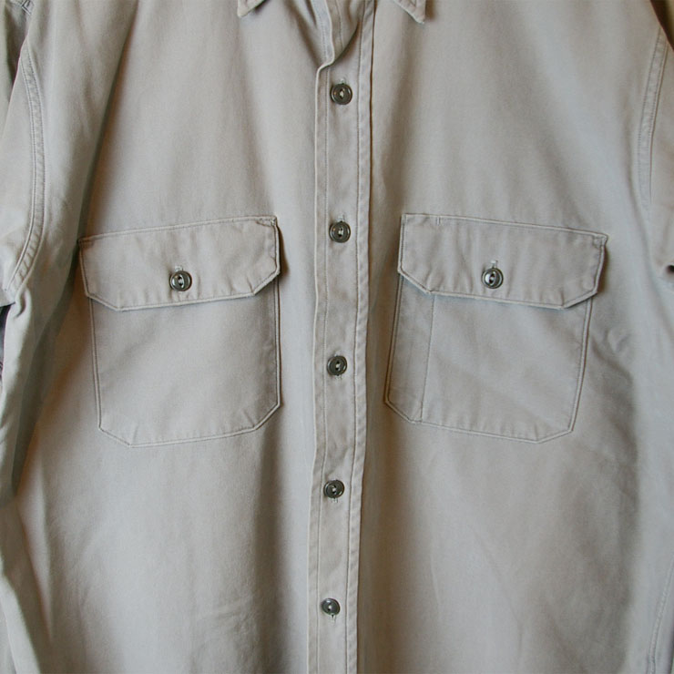 【SEARS HERCULES】50sUSA製ビンテージ古着Reeves MOUNTAIN CLOTHグレーマチ付きワークシャツ|サイズL相当