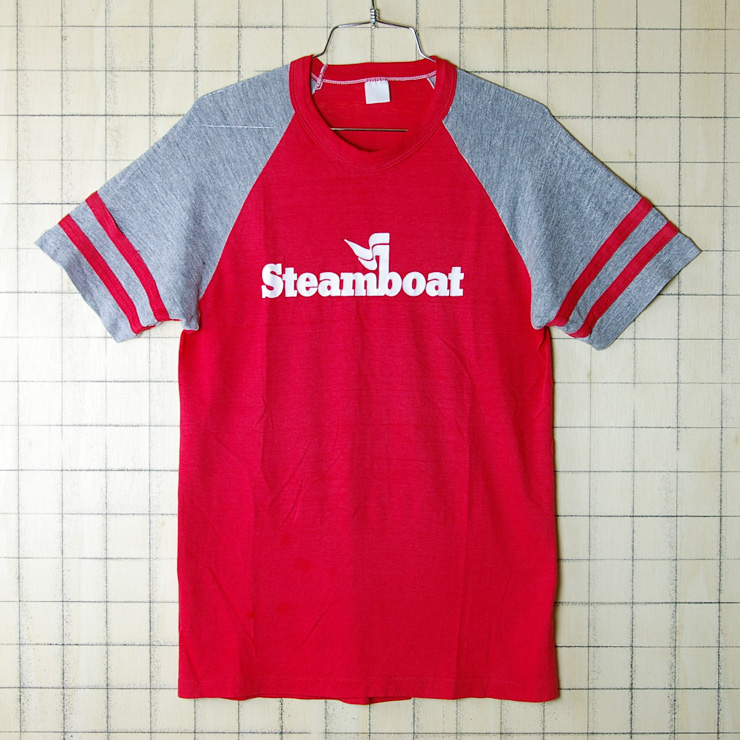 古着USA製SteamboatラグランTシャツ