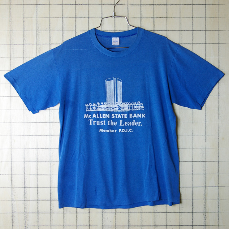 古着USA製mcallen state bank Tシャツ