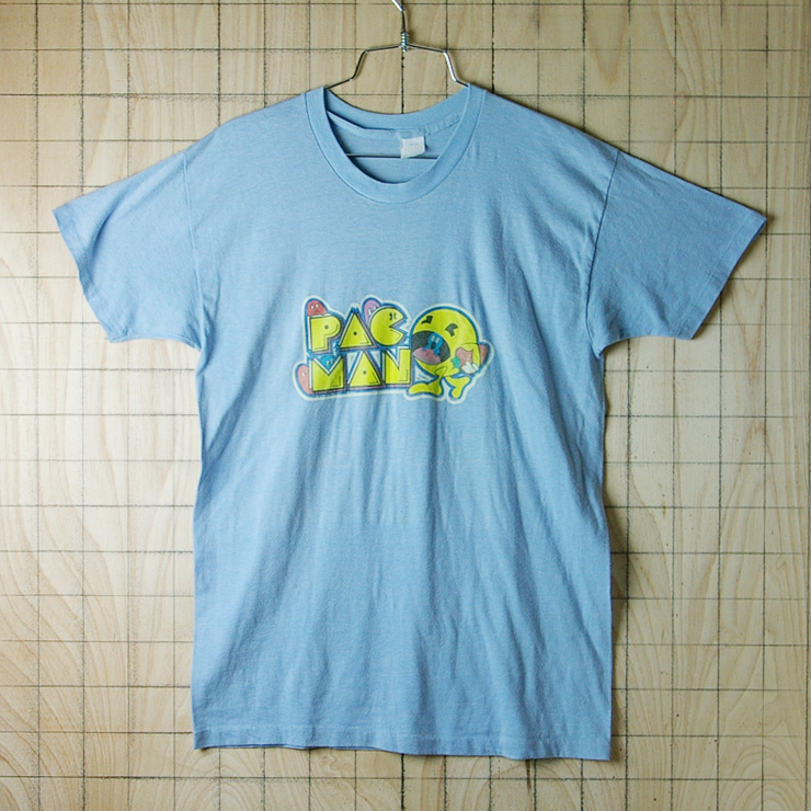 古着USA(アメリカ)製水色(ライトブルー)5050メンズTシャツ