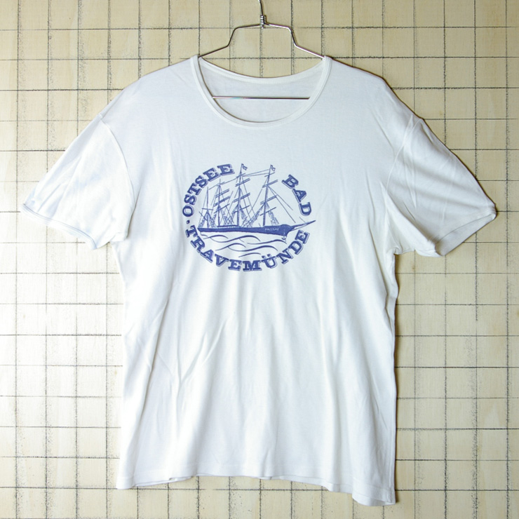 古着ヨーロッパ製　OSTSEE TRAVEMUNDE BADユーロTシャツ