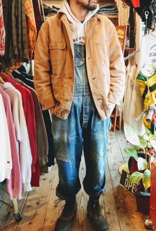 70s USA製 Carhartt カーハート カバーオール ブラウン ダック